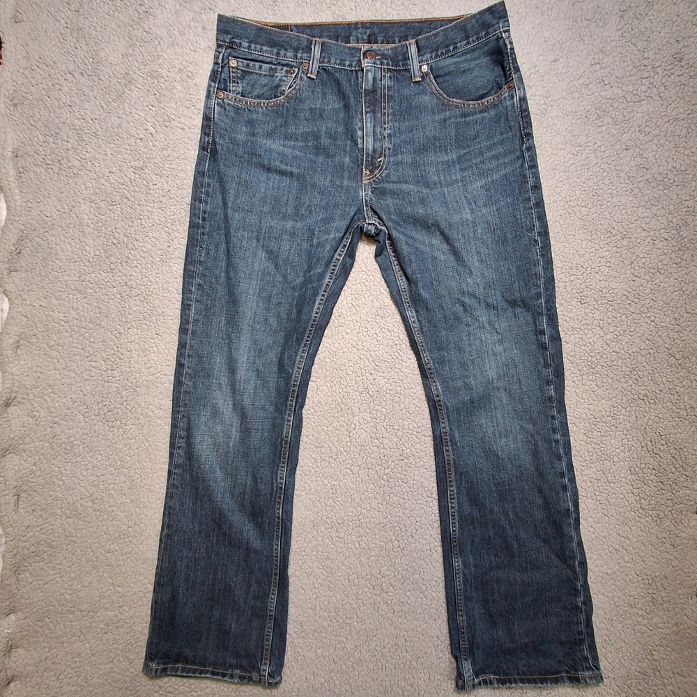 Levi 527 Slim Bootcut Jeans Mens 36x32 (actual 37x32) Blue Denim Casual